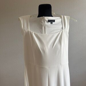 Lulu's Cream Cap Sleeve Jumpsuit